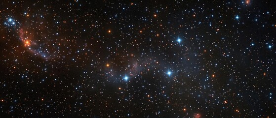 Wall Mural - vivid star field deep space cosmic background