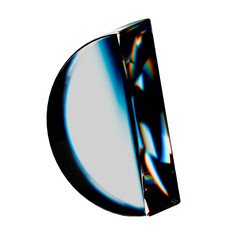 Wall Mural - semicircle, dispersion glass texture