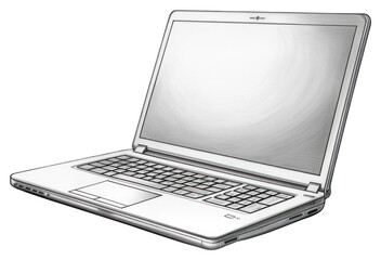 Poster - PNG Laptop computer transparent background portability.