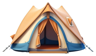 Wall Mural - PNG Tent camping white background architecture.