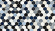 © visual artstock - Hexagon marble tile mosaic wall texture background