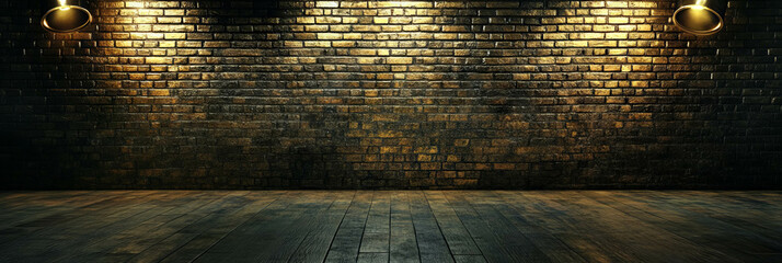 Dark metallic gold wall texture with grainy effect and grunge style