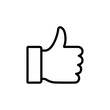 © Ramdevpir - thumbsup iconVector illustration in black