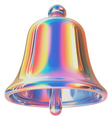 Wall Mural - PNG A glass bell sign icon illustration colors holographic.