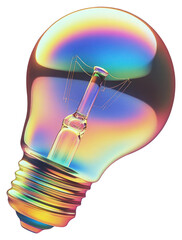 Wall Mural - png a glass bulb sign icon illustration transparent rainbow.