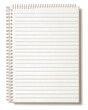 © Jannik - Photo of an A4-sized white lined notebook paper background