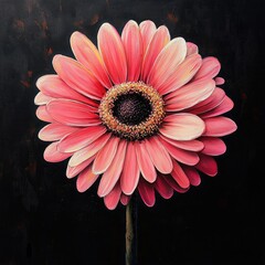 Wall Mural - Pink Gerbera Flower