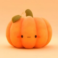 Wall Mural - Cute cartoon pumpkin illustration.