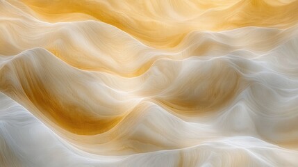 Poster - Abstract Beige Waves, Soft Light, Flowing Texture, Background Design