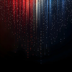 Wall Mural - An American flag background with fireworks