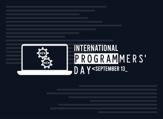 International programmers day design background. September 13.