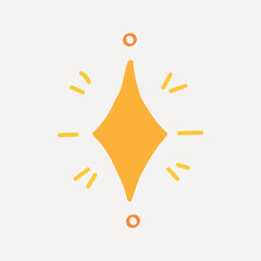 Wall Mural - geometric yellow starburst design vector