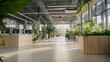 © Jakkarin - Modern Corporate Office Space with Lush Indoor Plants and Employees