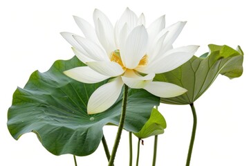 Poster - White lotus flower plant petal.