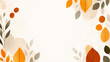 © icehawk33 - Autumn leaves and soft colors create warm, minimalist background design