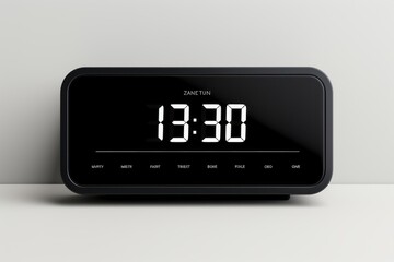 Canvas Print - digital alarm clock electronics black multimedia.