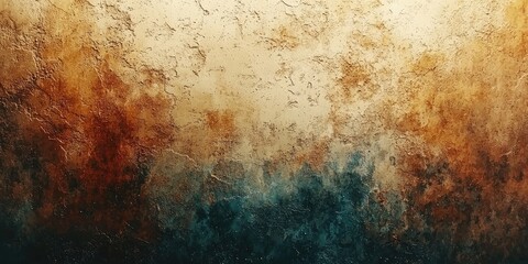 Leinwandbilder - An abstract image featuring grunge textures with a rugged, worn appearance, blending rough surfaces and distressed patterns in a gritty color palette to evoke a raw, edgy