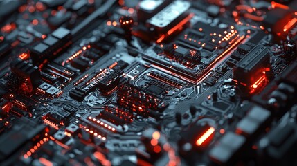 Aufkleber - A close-up of an AI automation system revolutionizing manual labor, with robots executing tasks with exceptional accuracy.