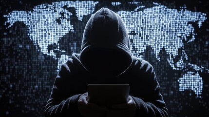 Poster - Focused image displaying dark web monitoring tools that track identity breaches, enhancing personal data protection measures.