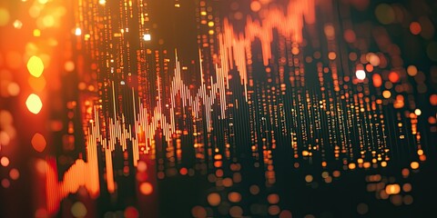 Fototapete - Risk analysis chart highlighting potential investment risks with detailed data points and visual clarity, designed as a professional finance illustration.