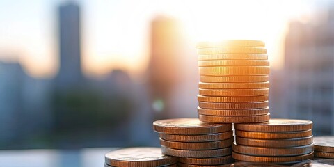 Fototapete - Infographic showcasing modern financial platform benefits in the fintech industry, clear and informative.