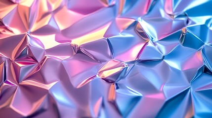 Aufkleber - Mesmerizing Prismatic Geometry Hypnotic Abstract Crystal Kaleidoscope Backdrop with Vibrant Iridescent Colors and Dynamic Symmetrical Patterns