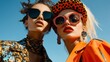 © Yaowarat - Stylish Women Posing with Bold Accessories Under Bright Blue Sky