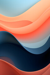 Wall Mural - abstract smooth curved lines poster background