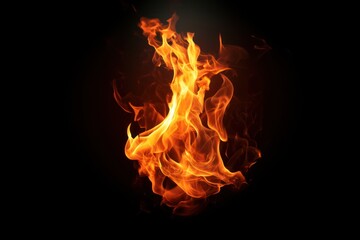 Wall Mural - fire bonfire illuminated destruction.