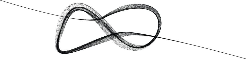 Wall Mural - flow lines. many vector curved lines forming rope logo. design element . looped strings in knot cont