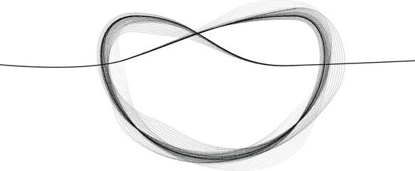 Wall Mural - flow lines. many vector curved lines forming rope logo. design element . looped strings in knot cont