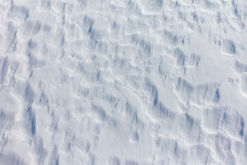 Wall Mural - The snow is white and the ground is covered in it