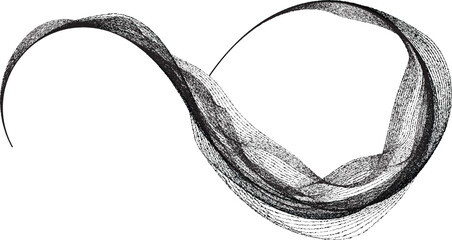 Wall Mural - infinity symbol . many vector roughen lines forming endless logo. limitless design element . continu