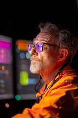 Poster - Futuristic Crisis Response Visualization Tech-Infused Monitoring Screens and Data Analytics in Emergency Operations - Advanced Emergency Management for Crisis Readiness