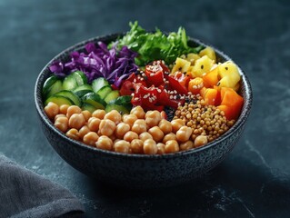 Wall Mural - Food Variety Bowl