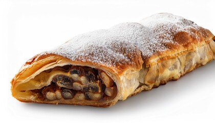 Wall Mural - Strudel on a white background