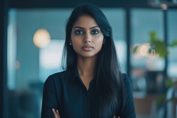 Poster - Woman with long black hair