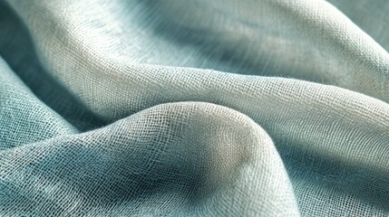 Poster - Light Blue Fabric Close Up