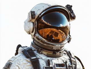 Wall Mural - person in space suit close up