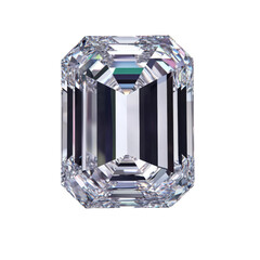 Aufkleber - stunning emerald cut diamond showcasing brilliant facets and clarity, perfect for jewelry design or luxury themes