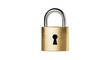 © Designer845 - padlock with key