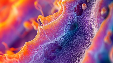 Wall Mural - a mesmerizing close-up of vibrant colors and intricate textures. this image evokes wonder and curios