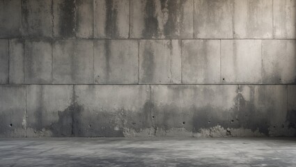 Leinwandbilder - Concrete wall interior with industrial texture and pattern suitable for background display and creative projects, Copy Space