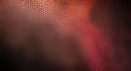 Sticker - Abstract textured background with droplets on glass surface featuring warm colors and gradients. Copy Space.