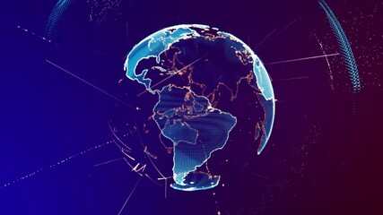 Wall Mural - Globe Animation 