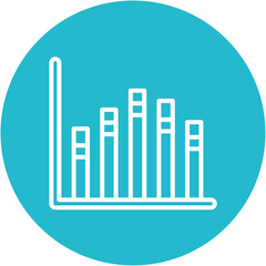 Canvas Print - Bar Chart Icon