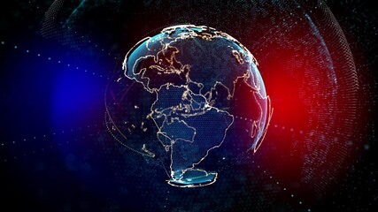 Wall Mural - Globe Animation 