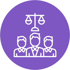 Canvas Print - Legal Team Icon