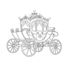 Wall Mural - carriage sketch 