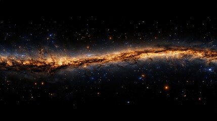 Wall Mural - photograph capturing the majestic spiral arms of the andromeda galaxy, showcasing its countless star
